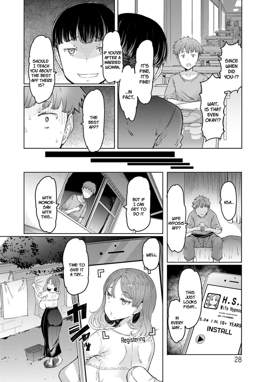 Hentai Manga Comic-Hitozuma Saimin Appli-Read-24